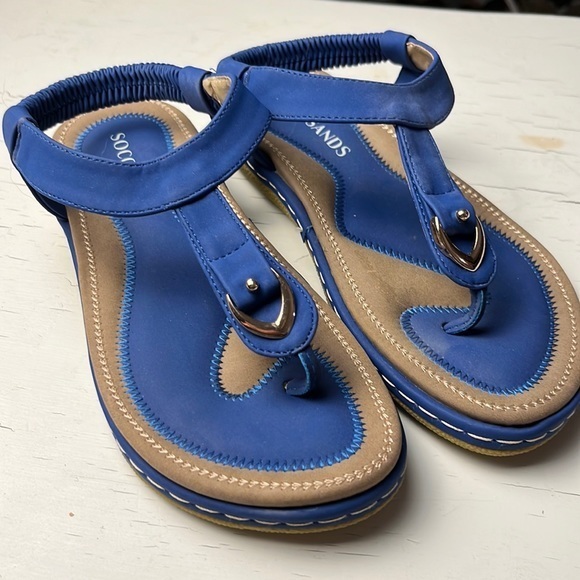 socosands Shoes Socosands Blue Sandals Size 36 Poshmark